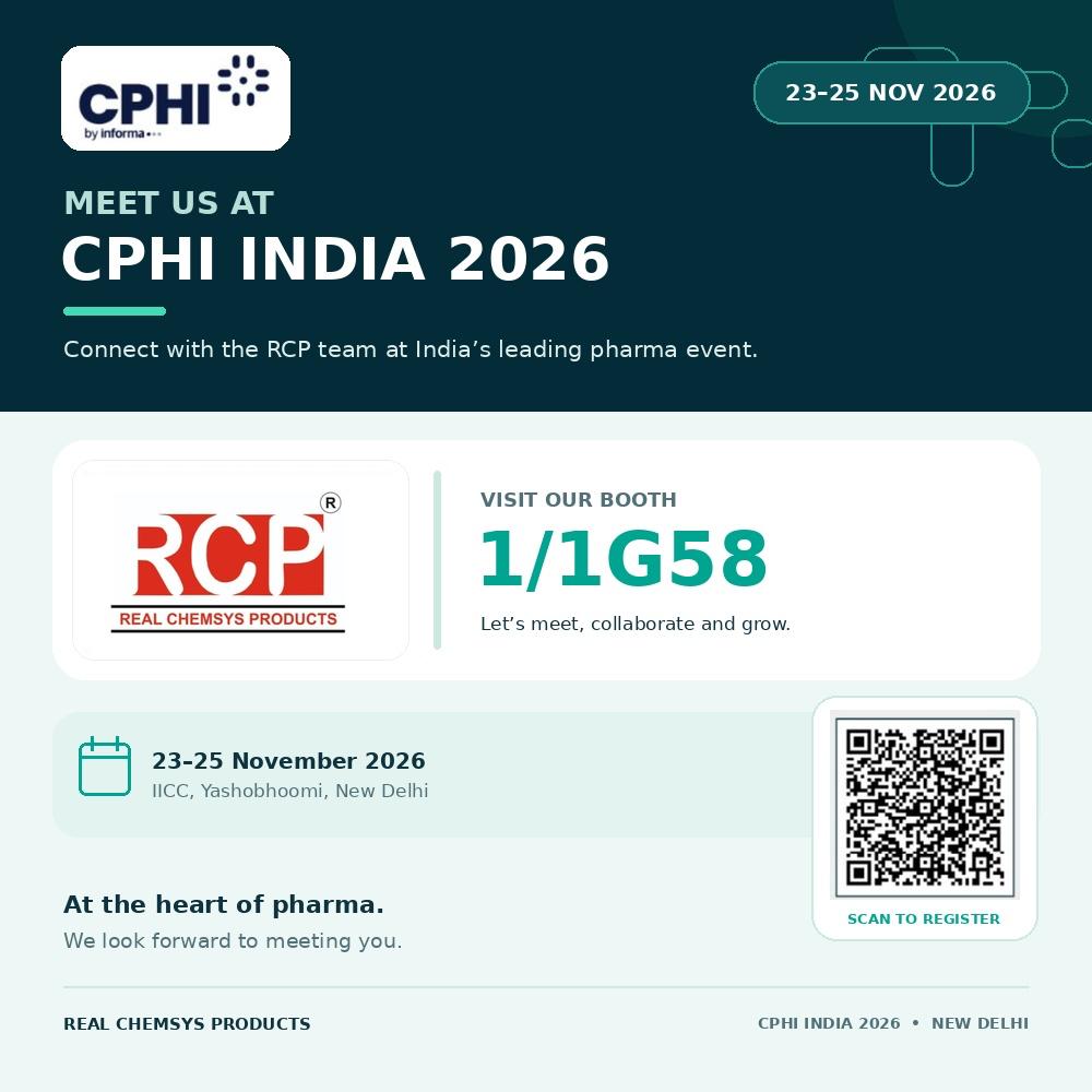 MEET US AT - CPHI INDIA 2026